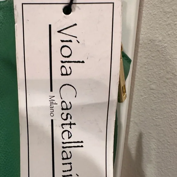 Vida Castellani Green Leather Shoulder Bag - Picture 3 of 10